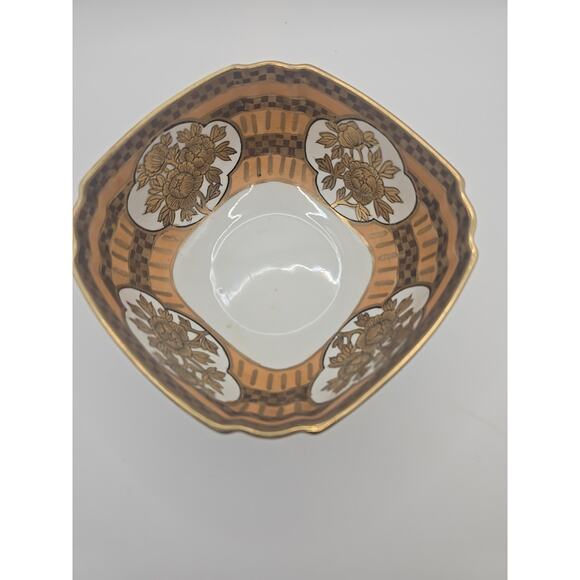 Antique Nippon Hand Painted Gold Trimmed Floral Design - Picture 5 of 6